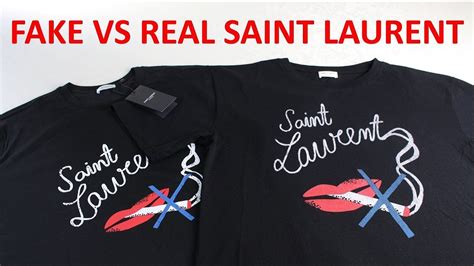 real vs fake st laurent shirts